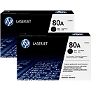 Voordeelpakket 2 x HP 80A CF280A toners zwart