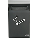 Wall ashtray Probbax , rectangular Total volume 1.5 l with inner bin volume 0.5 l