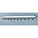 Wall batten with 10 single hooks