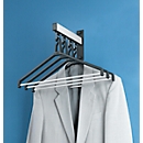 Wall-mounted coat rack module, 4 hangers
