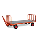 Wand van stalen buis, 2 stuks, 750 mm hoog, insteekbaar