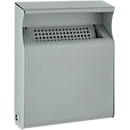 Wandasbak - B 232 x D 62 x H 285 mm - zilvergrijs