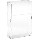 Wandfolderhouder - plexiglas - B 170 x D 75 x H 240 mm - transparant - voor A5 formaat - set van 2 stuks