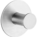 Wandhaken, rund, selbstklebend, Ø 50 x H 33 mm, rostfreier Edelstahl, silber, 1 Stück