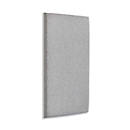 Wandpanelen met aluminium frame, B 600 x D 1200 x H 60 mm, glad oppervlak, beigebruin