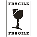 Warning and advice labels “FRAGILE”, 50 pieces