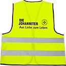 Warnweste, Unisex, EN ISO 20471: 2013, 2 Reflektorstreifen, in Tasche, 100 % Polyester, neongelb, Universalgröße M-XXL