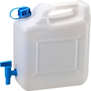 Wasser-Kanister ECO, mit Hahn, 10 l, natur