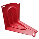 Waterkering, modulair ontwerp, hoekstuk voor binnen, hoek van 30°, L 550 x B 680 x H 528 mm, ABS kunststof, rood, 1 stuk