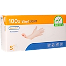 Wegwerphandschoenen Medi-Inn Light, vinyl, licht gepoederd, latexvrij, transparant, maat S, 100 stuks