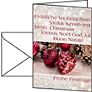 Weihnachtskarten Sigel Christmas Spirit, 10 Stück, inkl. Umschlag, Silberprägung, Glanzkarton, DIN A6