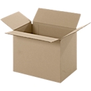Wellpappe-Faltkarton - 1-wellig - L 200 x B 150 x H 150 mm - braun - Verkauf pro Stück
