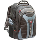 Wenger Pegasus Sac à dos confortable pour ordinateur portable, 23 l, pour ordinateurs portables jusqu'à 17.3", compartiment pour ordinateur portable, l 230 x l 340 x h 470 mm, polyester, nylon, gris/noir