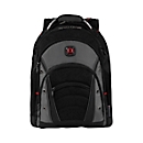 Wenger Synergy sac à dos pour ordinateur portable, ordinateurs portables jusqu'à 16", compartiment pour ordinateur portable et tablette, organiseur, étui rapide, L 260 x l 360 x H 460 mm, 26 l, polyester, noir/gris