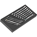 WERA Werkzeugmodul 9730, 11-teilig, mit Schaumstoffeinlage, wasser- und ölabweisend, B 185 x H 55 x T 405 mm