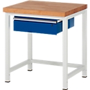 Werkbank Serie 8001, stationär, mit Schublade, B 750 x T 700 X H 840 mm