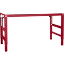 Werktafel Ergo, elektro-hydrauliek, blad melamine, 1000 x 800 mm, robijnrood