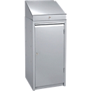 Werkzeugschrank, mit Schreibpultaufsatz, weißaluminium RAL 9006 