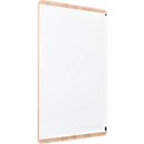 Whiteboard Rocada Natural Skinboard, magn.haftend, Hoch/Quer, Ablageschale, Stahl auf Holz, B 1000 x H 1500 mm
