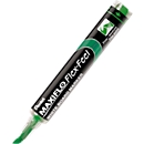 Whiteboardmarker Pentel Maxiflo Flex-Feel, Rundspitze mit variabler Strichstärke, integriertes Pumpsystem, Schreibfarbe grün, 12 Stück