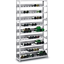 Wijnflessenrek, schroefsysteem, 7 inzetstukken