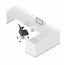 Winkeltheke Basic C, B 3676 x T 2476 mm (gesamt)