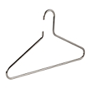 Wire coat hanger Rudolf Weber KG Ageless, ø 8 mm, round ends, chrome-plated steel, 4 pieces