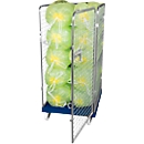 Wire mesh container 4-sided, 1350 in plastic roll container, gentian blue RAL 5010