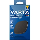 Wireless Charger Varta Pro, Schnellladen 15 W, für Qi-kompatible Geräte, USB Type C (inkl. Kabel), B 100 x T 100 x H 65 mm, schwarz