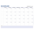 Wochenplaner Staedtler Lumocolor® 641 A1-1, Format A1, trocken & nass abwischbar, inkl. Universalstiften & Stifteklammern, Kunststoff