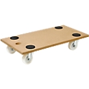 Wooden rolling table, with 4 anti-slip points, l. 575 x W 300 x mm