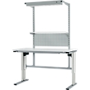 Work table with motorised height adjustment