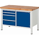 Workbench series 8470, W 1250 x D 700 x H 840 mm