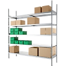 WR 3000 heavy-duty shelving, base module, inside body width 1994 mm, depth 400 mm