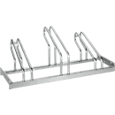 Aparcabicis con soportes de rueda WSM, unilateral, para ruedas de hasta 55 mm ancho, An 1050 x P 1850 x Al 415 mm, acero galvanizado en caliente, 3 plazas, montado