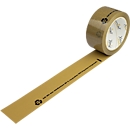 Xenial PET recycling tape, milieuvriendelijk, B 50 mm x L 100 m, gerecycleerde PET-flessen, bruin