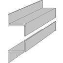 Z-Profischienen, 1000 mm lang, für ORGATEX-Tafeln