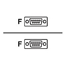 Zebra Motorola CBL-58918-03 - Noir - 0,8 m - RS232 - DB9