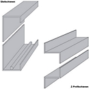 Zelfklevende schaallat, 250 mm breed, voor ORGATEX-borden, 2 stuks