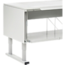 Zijbeschermplaten voor Treston QuatreX 750 mm, ESD geleidend, B 62 x D 748 x H 504 mm, lichtgrijs RAL 7035, 2 stuks