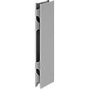 Zijpanelen Breno, voor bureaus Breno, verticale kabelgeleiding in de basis, 2 stuks, zilver