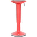 Zit-/sta-hulp interstuhl StandUP, incl. draagrail, in hoogte verstelbaar, B 330 x H 590 - 845 mm, kunststof, rood