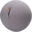 Zitbal FELT, vilt-imitatie 100% polyester, afwasbaar, scheurvast, draaglus, grijs