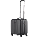 Valise 2 en 1 JSA, avec poignée et roulettes, 1 compartiment, ABS, noir mat