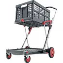 Klappmobil CLAX® inkl. Klappbox, 46 l, grau/rot