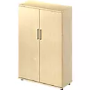 Schäfer Shop Genius Armoire à portes battantes TETRIS WOOD, 4 HC, hauteur incl. patins, L 1000 mm, décor érable