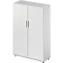 Schäfer Shop Genius Armoire à portes battantes TETRIS WOOD, 4 HC, hauteur incl. patins, L 1000 mm, gris clair