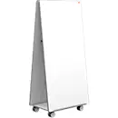 Système de tableau blanc mobile Nobo Move & Meet, tableau blanc double face, 900 x 1800 mm, magnétique, mobile