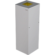 Abfalleimer Alicante, 45 L, selbstlöschend, weiß/alu