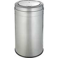 Abfallsammler mit Swing-Deckel, neusilber